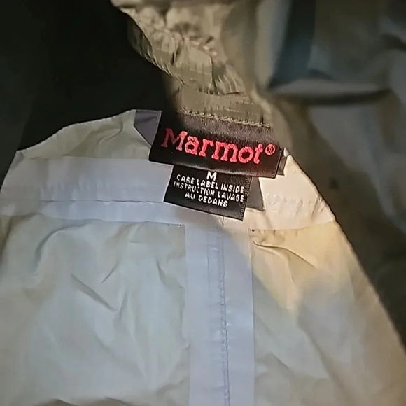 Womens Marmot Hunter Green Cinched Waist Windbreaker Jacket Medium - Picture 7 of 12